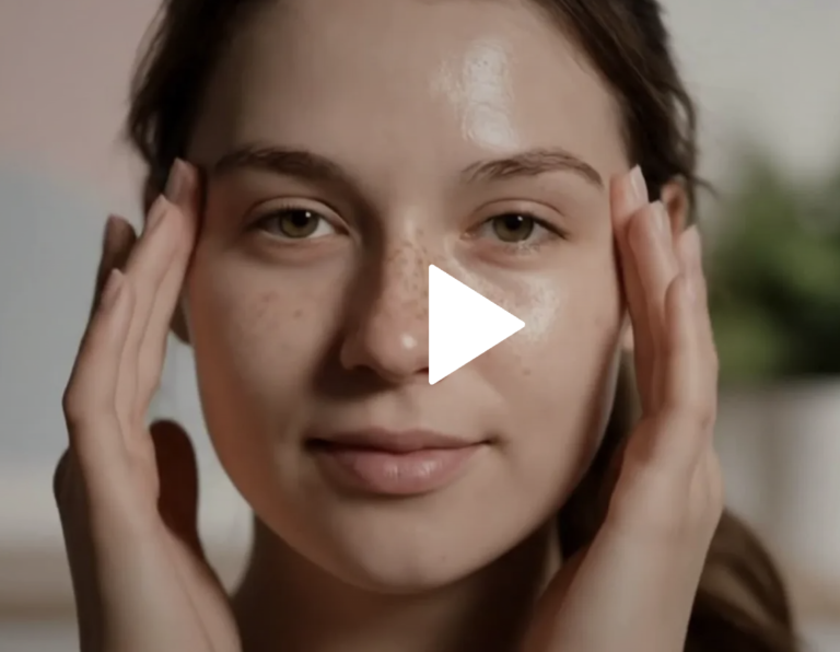 Video thumbnail showing skincare tips for oily skin.